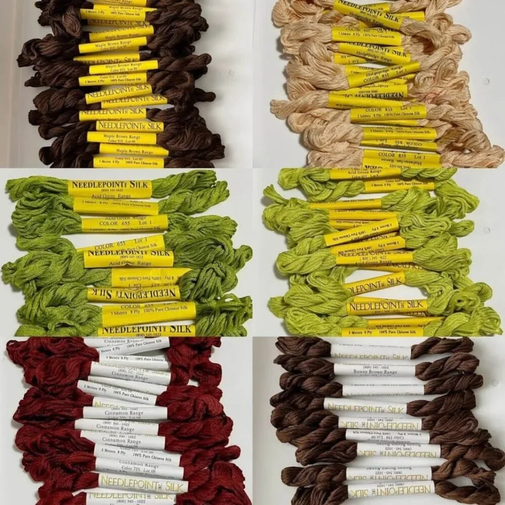 Lot of 125 Silk Needlepoint Inc Cross Stitch Floss Skeins Embroidery Thread Art